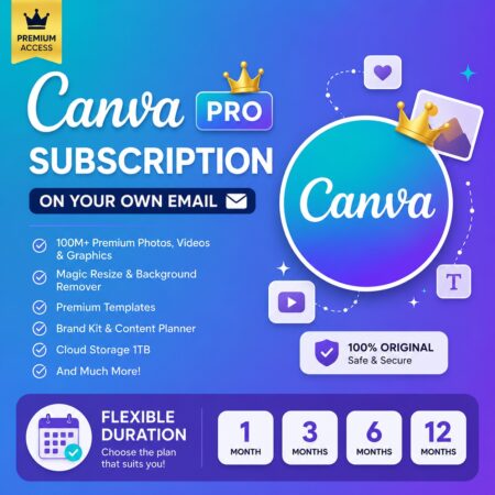 Canva Pro Subscription - On Your Own Email | Flexible Duration